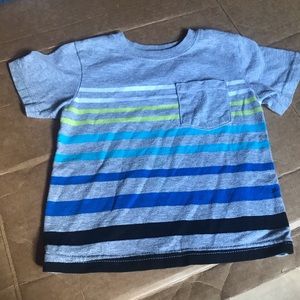 Garanimal Gray Shirt With Stripes And pocket size 2T/NP2